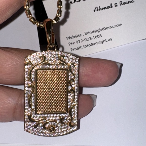 Custom Picture Pendant, Gift for him, Keepsake Jewelry Memorial Picture Charm, - Picture 1 of 7